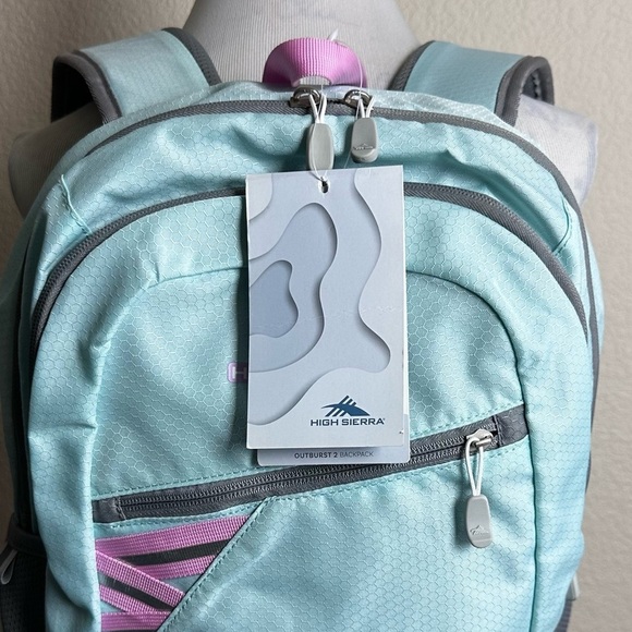 High Sierra Outburst 2.0 Backpack Laptop Sleeve 28L Multicolor‎ Canvas Brand New main image 7